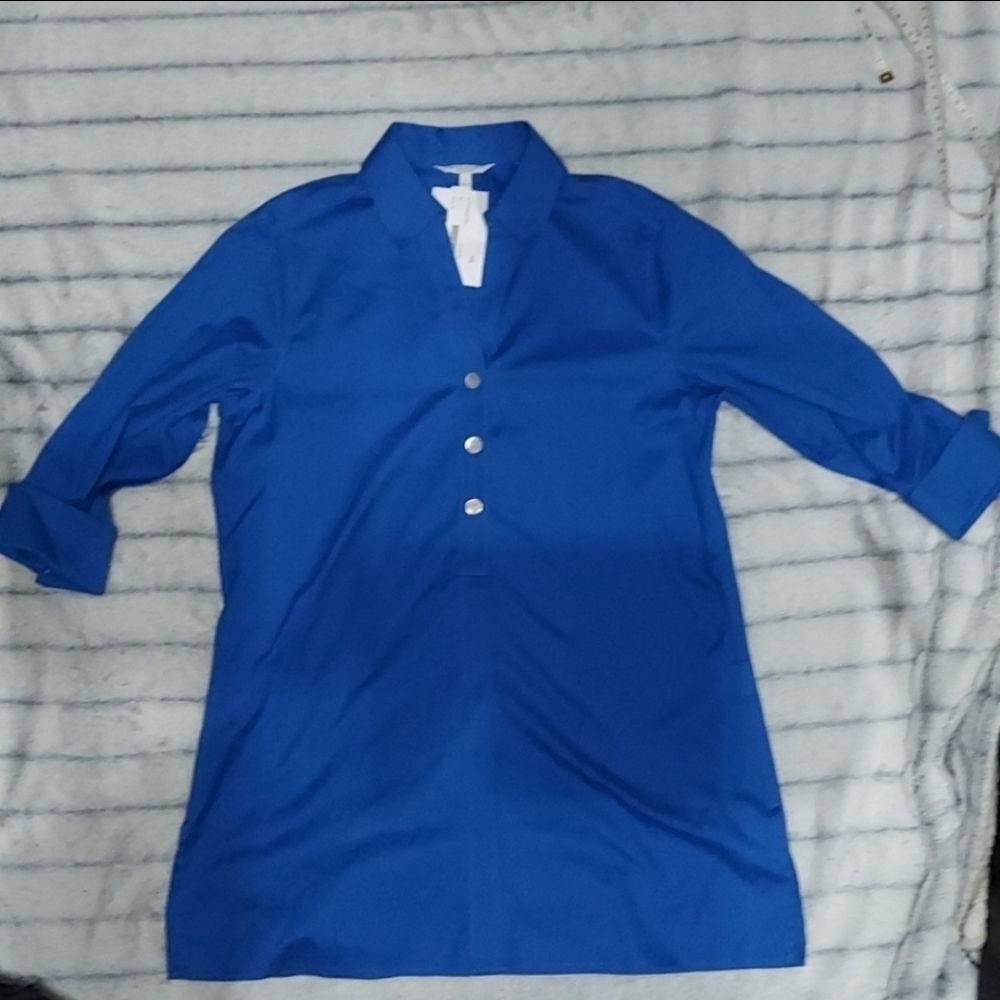 Royal Blue Foxcroft Tunic Size 4